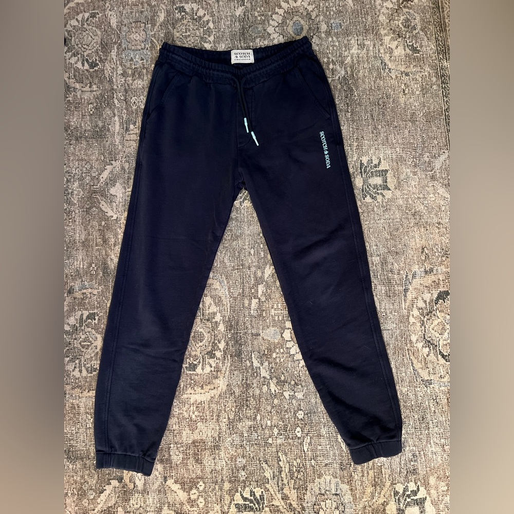 EUC Scotch & Soda Navy Cotton Jogger Athleisure Pant Medium
